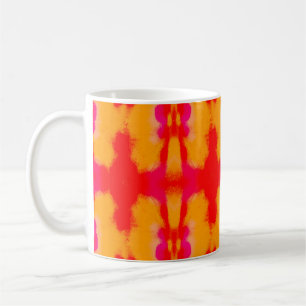 Red Boho Mode. Persischer Teppich. Wasserfarbschic Kaffeetasse