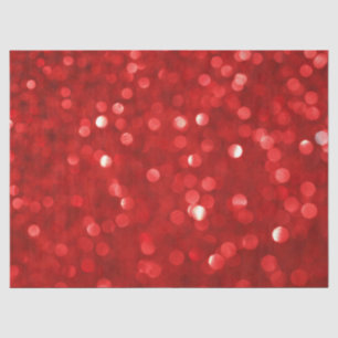 Red Bokeh Style Glitzer Seidenpapier