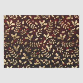 Red Bokeh und Gold Foil Weihnachtsfeier Seidenpapier