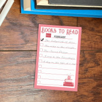 Red Books to Read List Post-It Notes