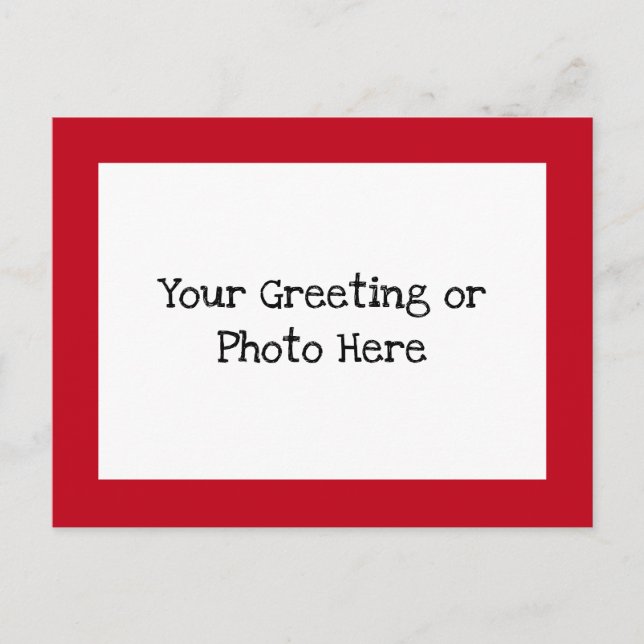 Red Border Postkarte (Vorderseite)