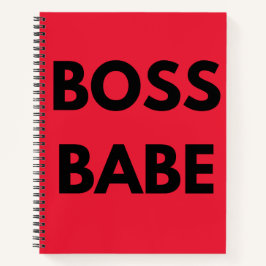 Red Boss Babe Notizbuch