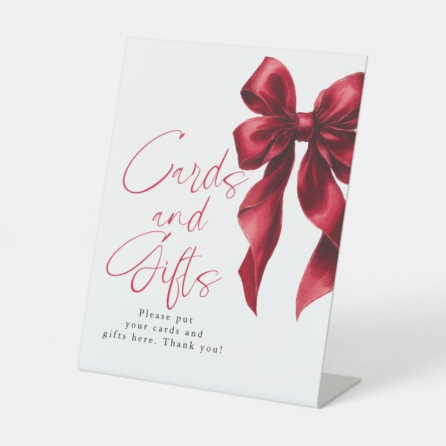 Red Bow Cards and Gifts Brautparty Sockelschild (Vorderseite)