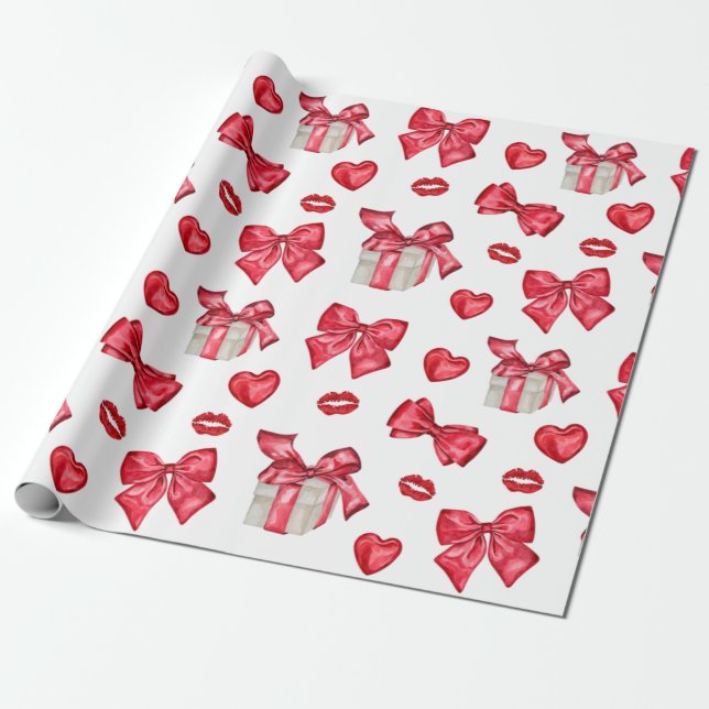 Red Bow Geschenkpapier (Ungerollt)