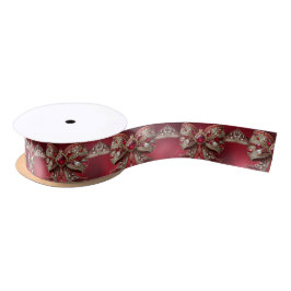 Red Bow Holiday Satin Ribbon Satinband