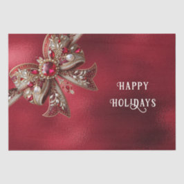 Red Bow Holiday Tissue Paper Seidenpapier