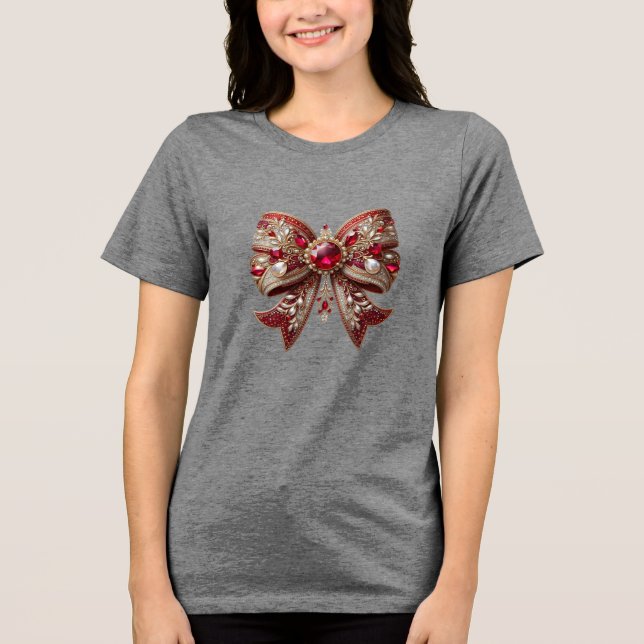 Red Bow Holiday Women's T - Shirt (Vorderseite)
