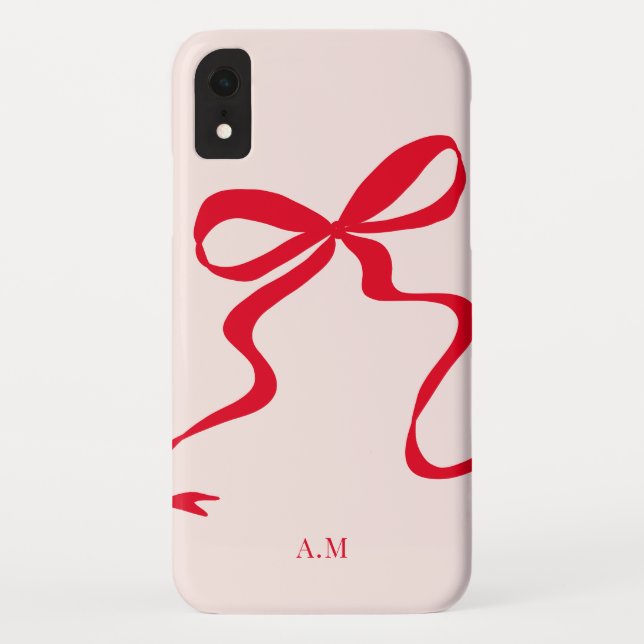 Red Bow Illustration Case-Mate Iphone XS Hülle (Rückseite)