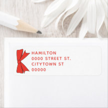 Red Bow Rücksendekennzeichen