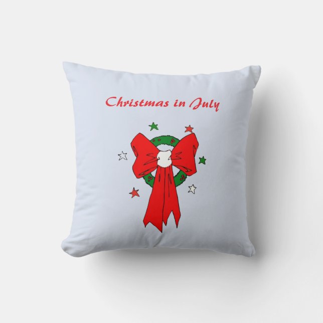 Red Bow - Throw Pillow Kissen (Vorderseite)