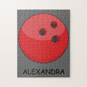 Red Bowling Ball personalize