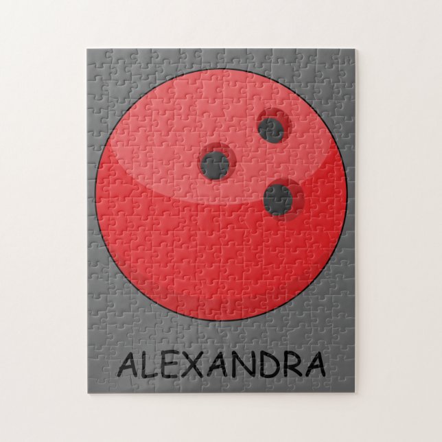 Red Bowling Ball personalize (Vertikal)
