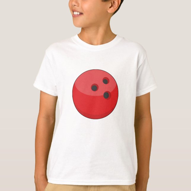 Red Bowling Ball T-Shirt (Vorderseite)