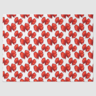 Red Bows Seidenpapier