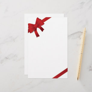 Red Bows Weihnachtsgeschichten Briefpapier