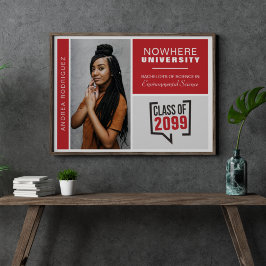 Red Boxes & Foto Abschluss Poster