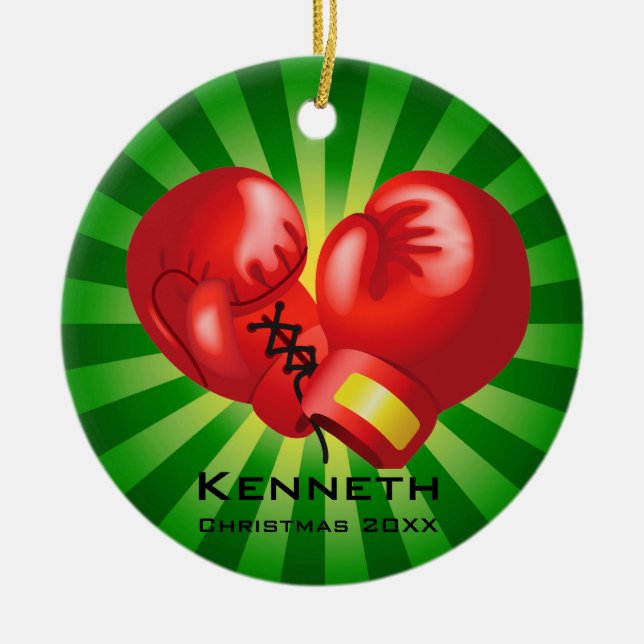 Red Boxing Gloves Ornament (Vorne)