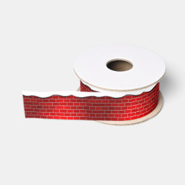 Red Brick mit Snow Drift - Snowy Top Ripsband