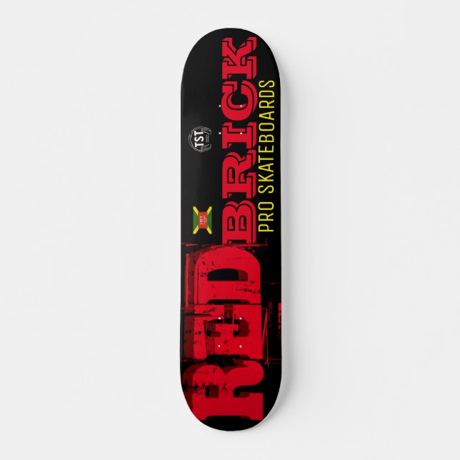 RED BRICK Skateboard, 7¾"-Deck Skateboard (Vorne)