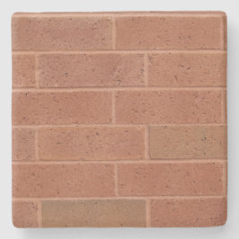 Red Brick Texture Square Untersetzer