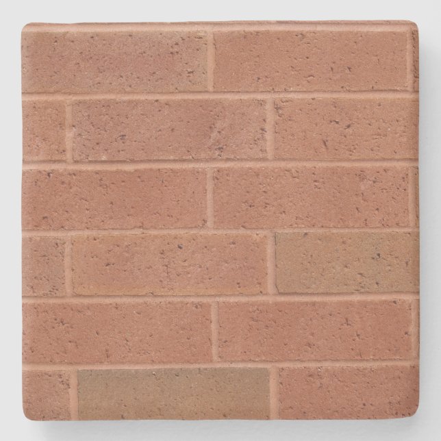 Red Brick Texture Square Untersetzer (Vorderseite)