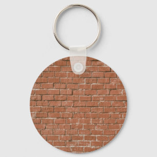 Red Brick Wall Rustic Schlüsselanhänger