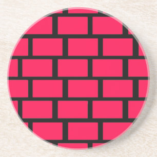 RED BRICK WALL SANDSTEIN UNTERSETZER