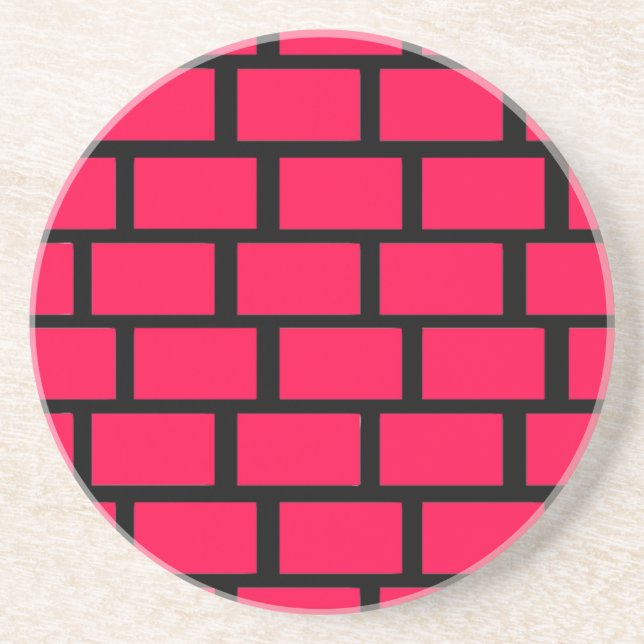 RED BRICK WALL SANDSTEIN UNTERSETZER (Vorne)