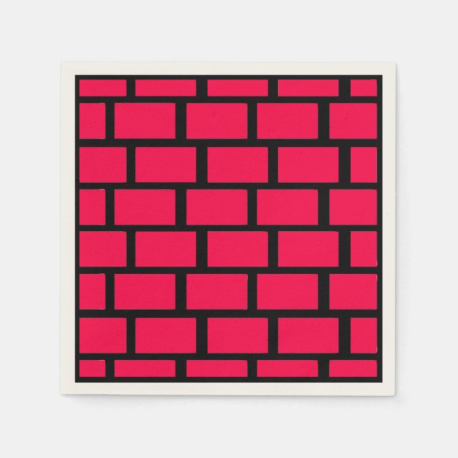 RED BRICK WALL SERVIETTE (Vorderseite)
