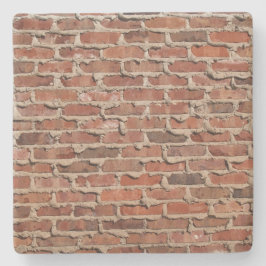 Red Brick Wall Textur, Square Untersetzer