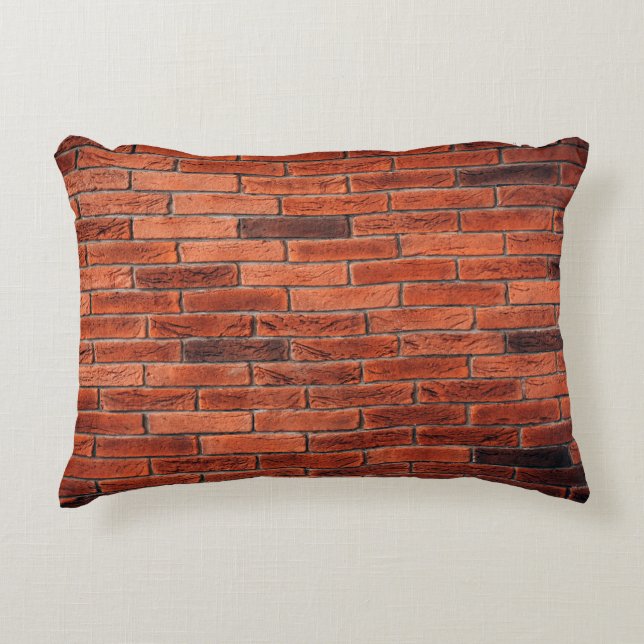Red brick wall texture grunge backgroundbrick,wall dekokissen (Vorderseite)