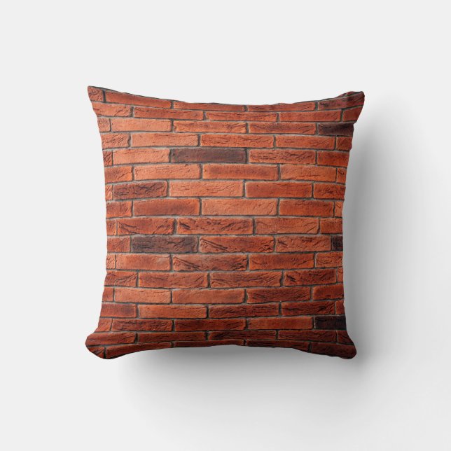 Red brick wall texture grunge backgroundbrick,wall kissen (Vorderseite)