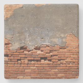 Red Brick Wall Texture, Square Untersetzer
