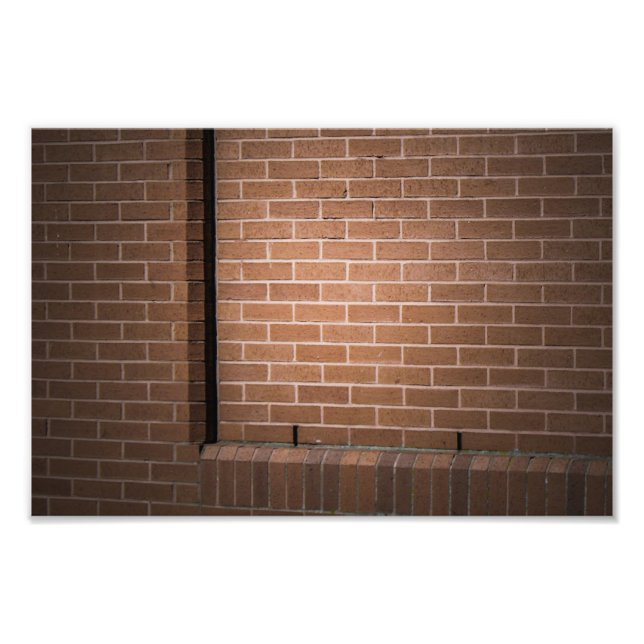 Red Brick Wall texturiert Fotodruck (Vorne)