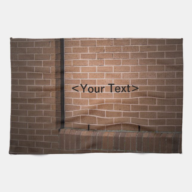 Red Brick Wall texturiert Handtuch (Horizontal)