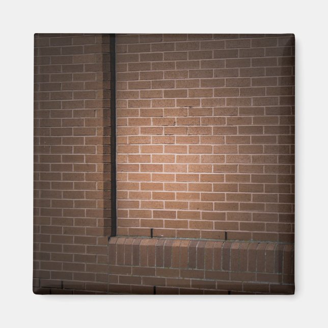 Red Brick Wall texturiert Magnet (Vorne)