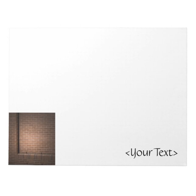 Red Brick Wall texturiert Notizblock (Vorderseite)