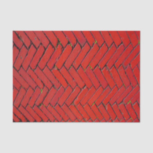 Red Brick Zickzack Seidenpapier