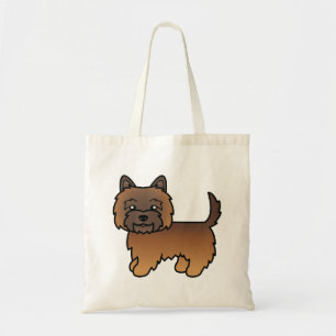 Red Brindle Cairn Terrier Niedlicher Cartoon Dog Tragetasche