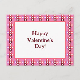 Red Bubble Pattern Postkarte