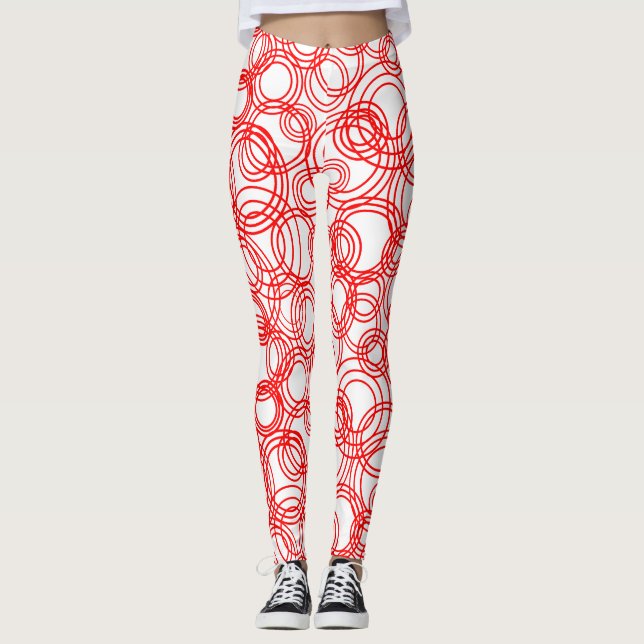 Red Bubbles Leggings (Vorderseite)