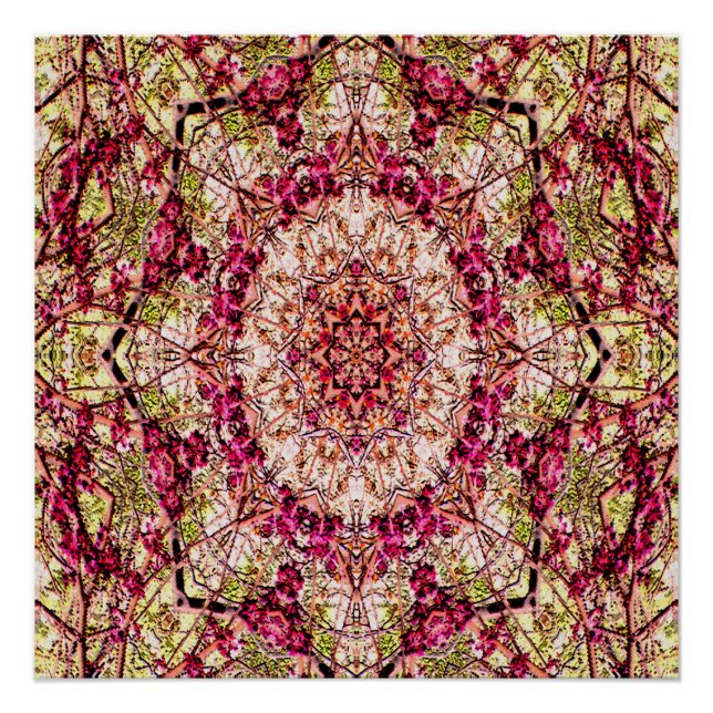 Red Bud Mandala... Poster (Vorderseite)