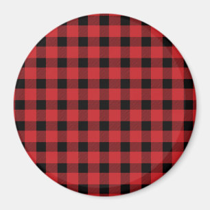 Red Buffalo Country Lumberjack Kariert Magnet