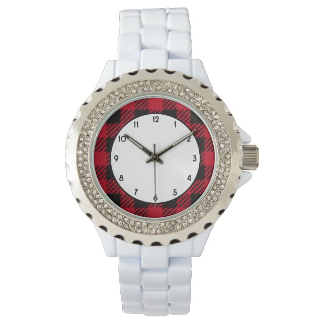 Red Buffalo Kariert Armbanduhr (Vorderseite)