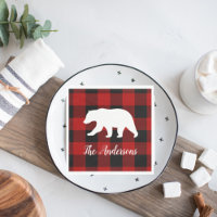 Red Buffalo Kariert & Bear | Geschenk für persönli