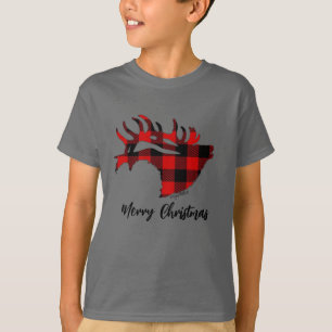 Red Buffalo Kariert Bull Elk T - Shirt