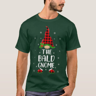 Red Buffalo Kariert, das Bald Gnome Christma T-Shirt