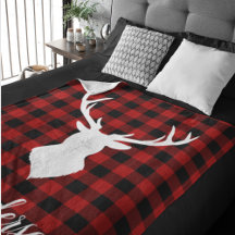 Red Buffalo Kariert & Deer | Geschenk für persönli