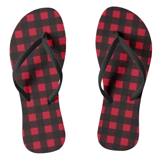 Red Buffalo Kariert Flip Flops (Fußbett)
