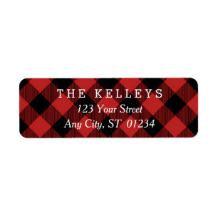 Red Buffalo Kariert II Rücksendeadresse